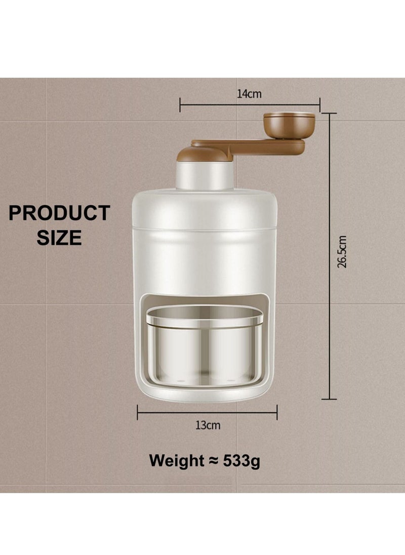 Generic - Portable Manual Ice Crusher Slush Machine with Thickened Stainless Steel Blades and Ice Cube Tray - Image 1