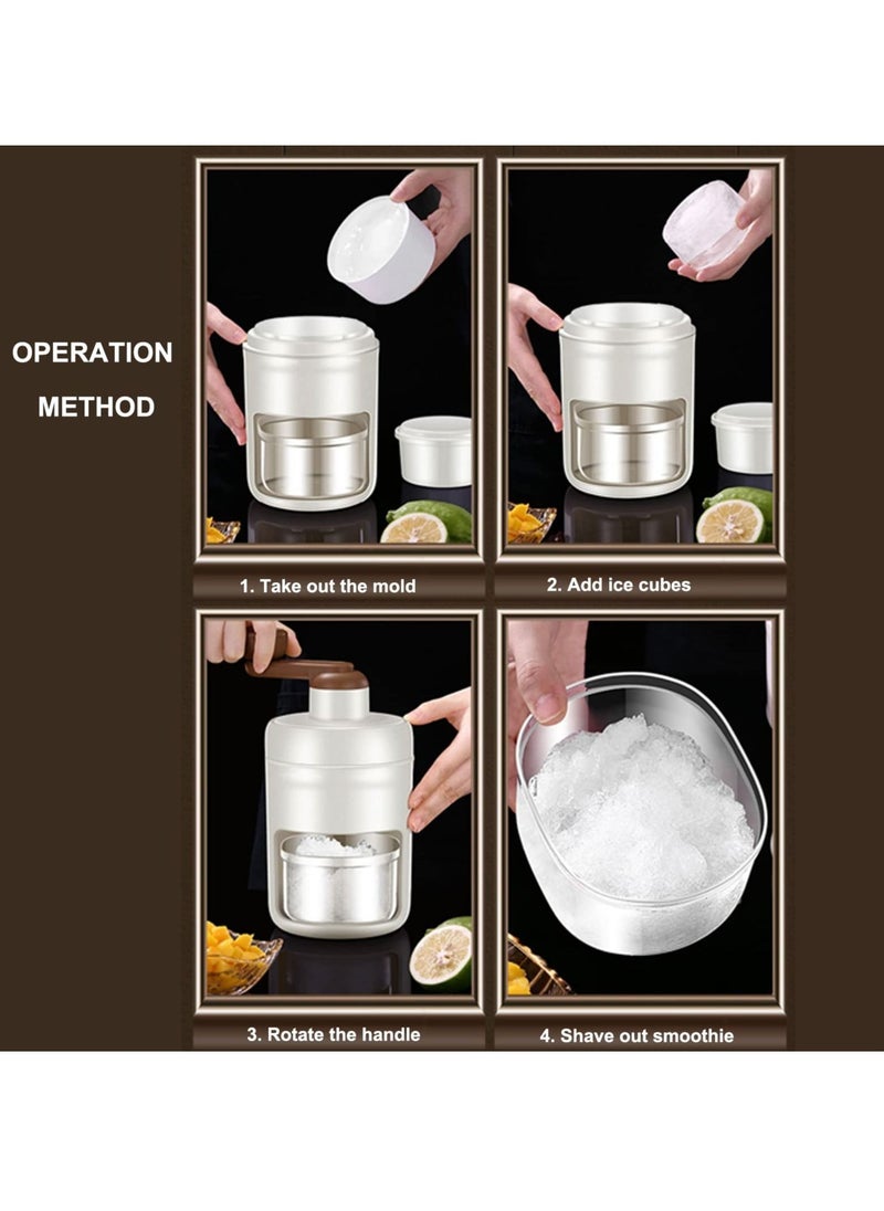Generic - Portable Manual Ice Crusher Slush Machine with Thickened Stainless Steel Blades and Ice Cube Tray - Image 1