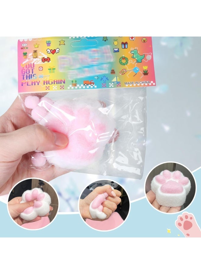 1pc Cute Plush Cat Paw Squeeze Toy – Cartoon Pattern Stress Relief Fidget Toy, Soft and Durable, Perfect for Office, Daily Fun, Holiday Gifts, and All Ages - Image 4