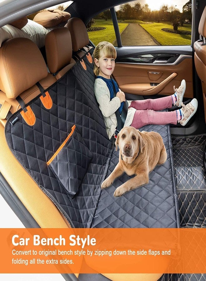 PetLux غطاء مقعد السيارة للكلاب من PetLux مقاوم للماء والخدوش، وهو عبارة عن أرجوحة متينة لحماية المقعد الخلفي، وغطاء متين غير قابل للانزلاق للمقاعد الخلفية للشاحنات وسيارات الدفع الرباعي. - Image 3