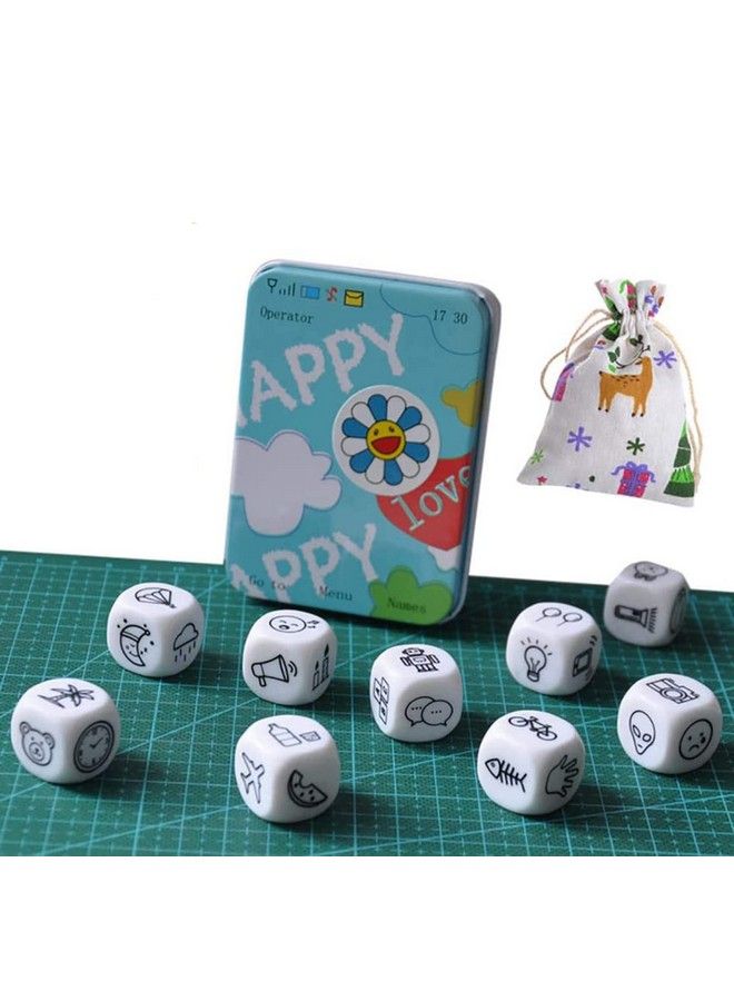 Hc Diy Happy Story Dice 9 Cubes Toys 54 Images Unlimited Stories Combinations Iconic Storytelling Game Imaginative Play For Kids - Image 2