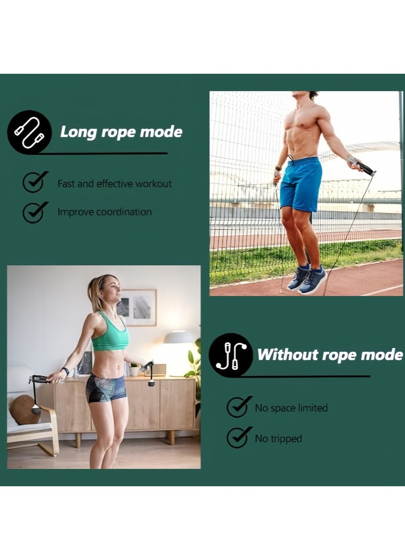 Leon Home Digital Skipping Rope - Adjustable Counting Skipping Rope - Multi-Mode Skipping Rope (with Calories) - 360° Anti-Tangle - Cordless Skipping Rope for Gym - Image 2