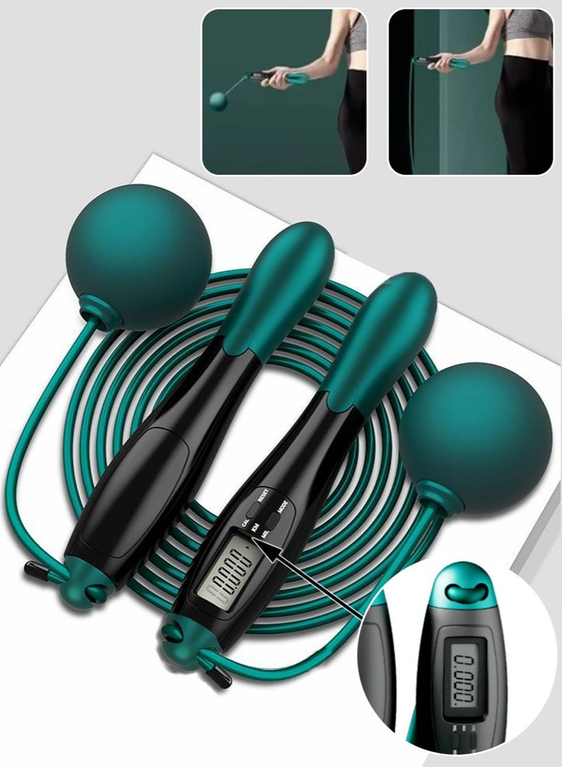 Leon Home Digital Skipping Rope - Adjustable Counting Skipping Rope - Multi-Mode Skipping Rope (with Calories) - 360° Anti-Tangle - Cordless Skipping Rope for Gym - Image 1