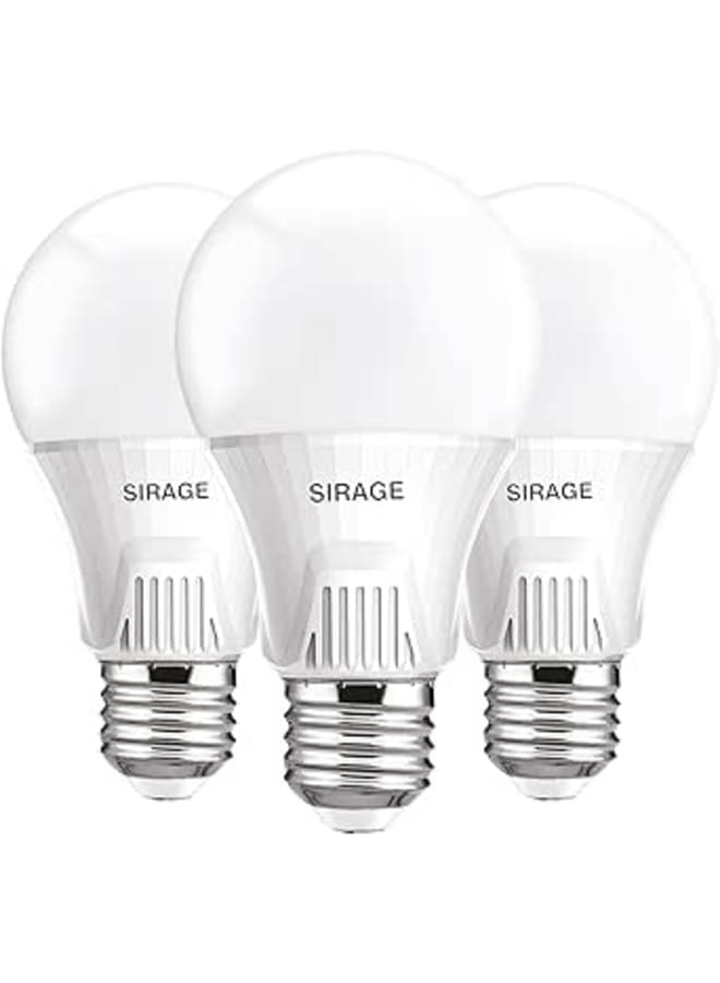 SIRAGE SIRAGE, LED bulb 3 Pieces, E27 With SAMSUNG-LED (White, 9 Watt) 