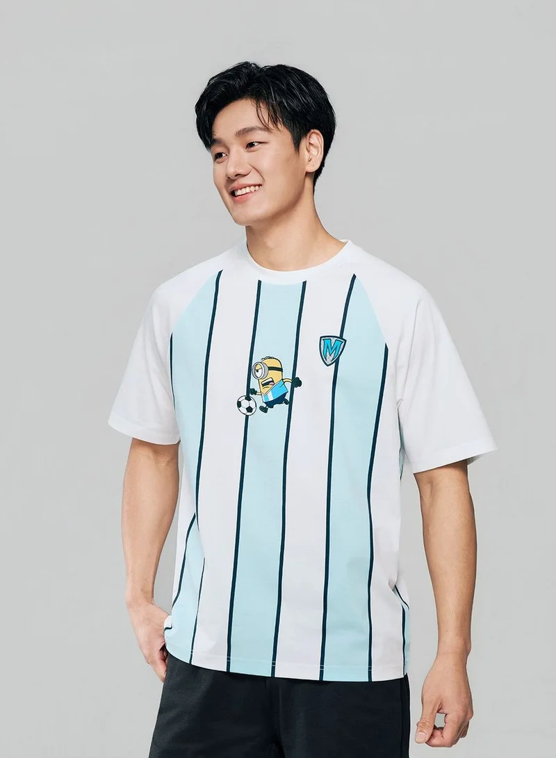 GIORDANO Men Relaxed Minions World Cup Raglan Tee