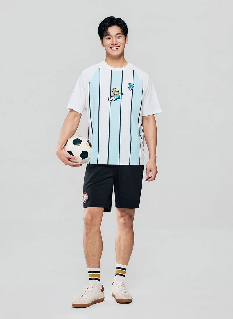 GIORDANO Men Relaxed Minions World Cup Raglan Tee
