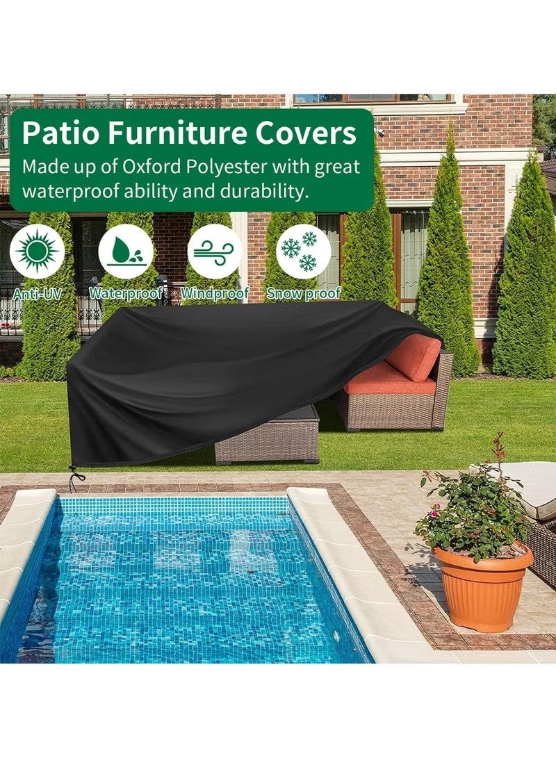 Patio Furniture Covers, Outdoor Furniture Cover Waterproof, General Purpose, Outside Table and Chair Covers, Heavy Duty 600D (Different Size Option) - view 5