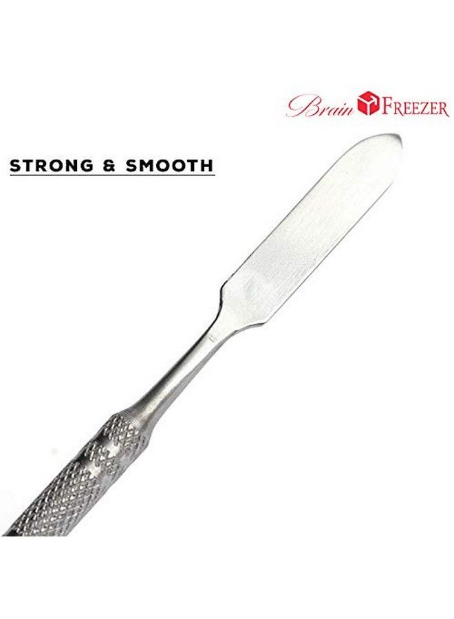 Brain Freezer Pack Of 12 Makeup Palette With Stainless Steel Square Shape Spatula Silver - Image 5