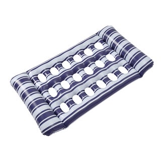 Cross-border Explosions Inflatable Floating Row Water Leaves Printing Hole Floating Row Inflatable Backrest Recliner Hammock Inflatable Floating Row Striped dark blue - pzsku/Z8964712EB03A5CEFA09AZ/45/1746210487/ab66cc92-1a41-4ce1-a515-c43e3df48bca
