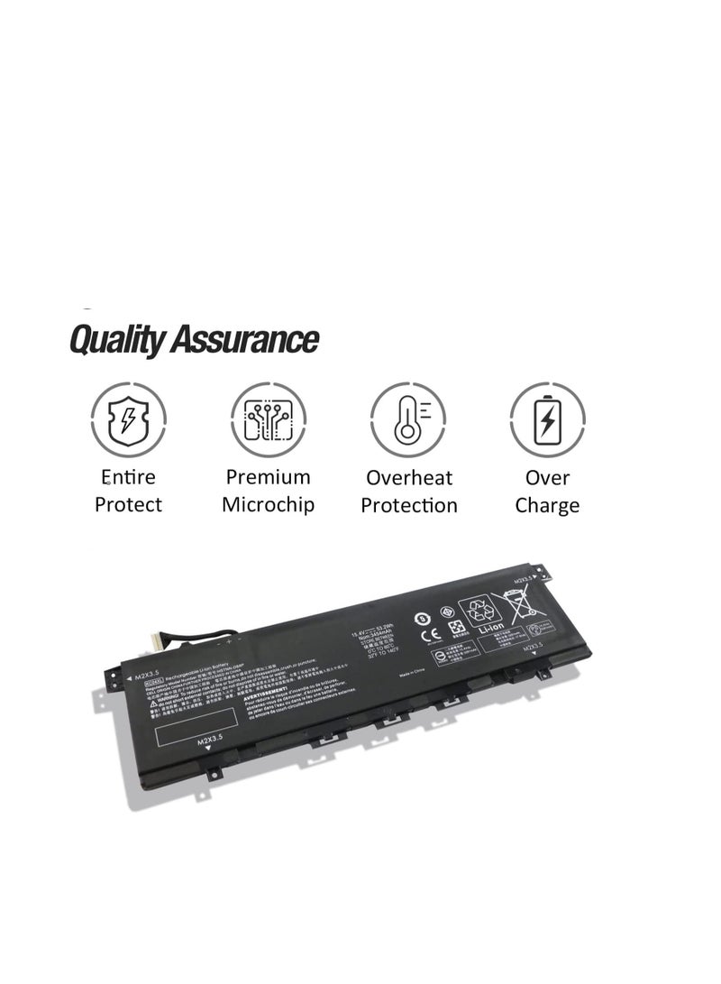 Terabyte KC04XL Laptop Battery for HP Envy X360 13-AG 13-AR 13-AH 13-AQ 13Z-AG000 13M-AG0001DX 13T-AQ000 13T-AQ100 HSTNN-DB8P HSTNN-IB8K KC04053 XL L0844 96-855 L08544-1C1 L08544-2B1 TPN-W133 TPN-W136 - Image 3