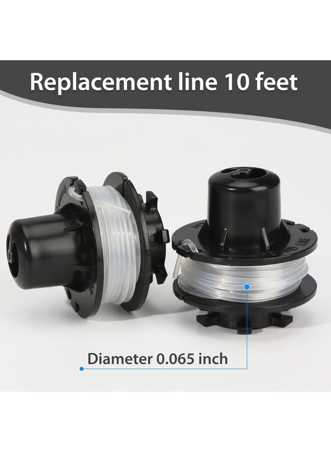 Thten 88185 Electric Trimmer Replacement Spool Compatible with Toro 51241, 51460, 51464, 51467 0.065 Inch 10 Foot Line 3 Pack - Image 3
