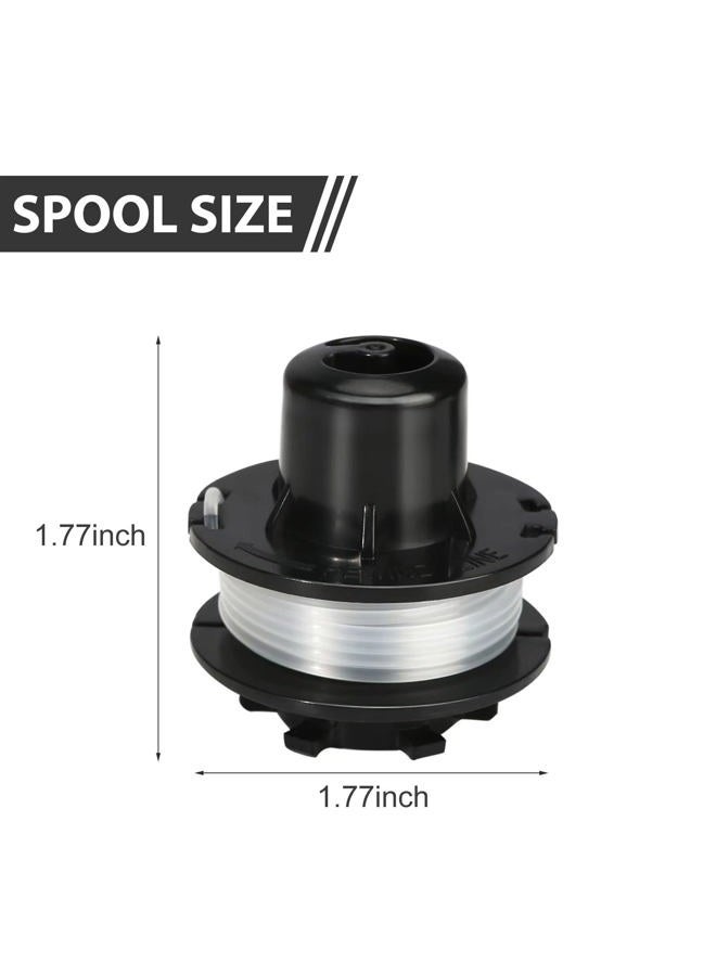 Thten 88185 Electric Trimmer Replacement Spool Compatible with Toro 51241, 51460, 51464, 51467 0.065 Inch 10 Foot Line 3 Pack - Image 4