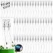 Csdtylh Mini Spray Bottles 70PCS 10ML Clear Glass Perfume Bottles Refillable Fine Mist Spray Bottles Empty Fragrance Sample Spray Containers Cosmetics Atomizer for CleaningTravelEssential Oils - Image 2