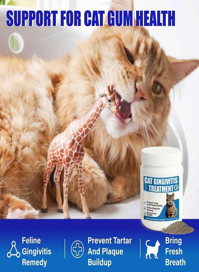 VetaSure Cat Gingivitis Treatment – Natural Tartar & Bad Breath Support with Probiotics – Easy to Use Oral Care for Teeth, Cat Gums & Gut Dental Powder - Image 3