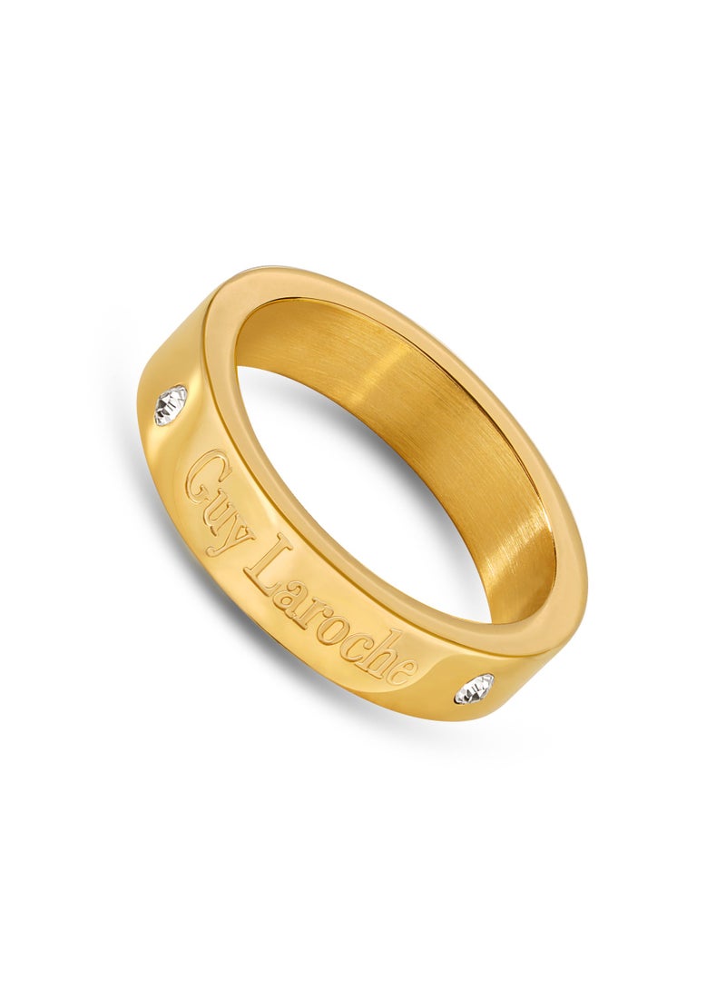 Guy Laroche Aurore Gold Plated Finger Ring for Women 52 mm - Image 4