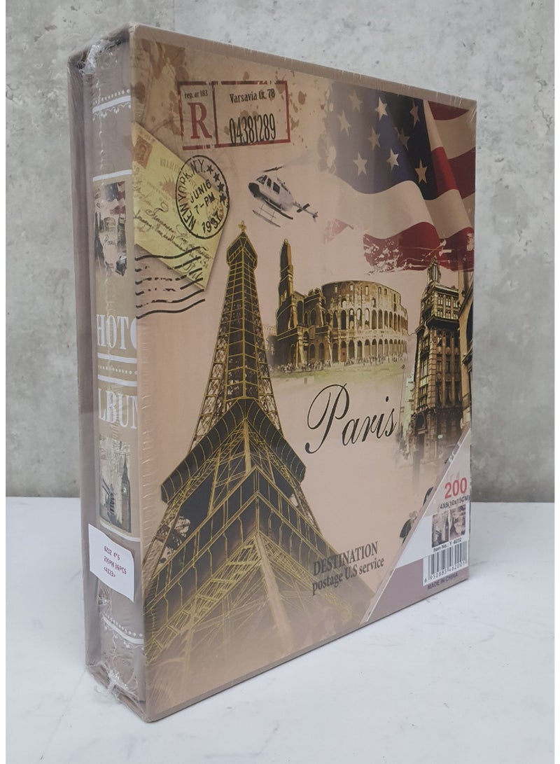 Decorhills Photo Album – Luxury Boxed Nostalgic Design, Premium Photo Organizer for Family, Weddings, Travel, and Special Memories, Elegant Linen Cover, Durable Binding, Keepsakes Storage - Image 1