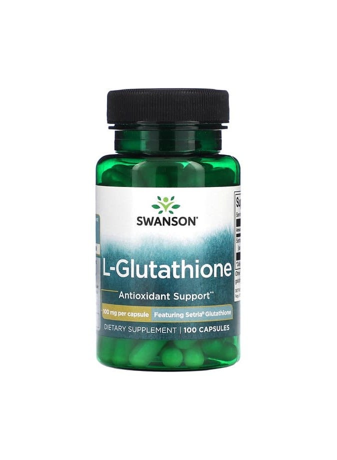 L-Glutathione, 100 mg, 100 Capsules