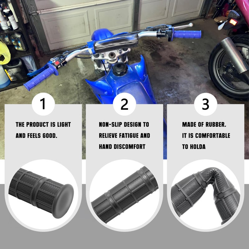 JXPANG Motorcycle Throttle Assembly,7/8" Quick Twist Throttle Grips with Throttle Cable Aluminum Alloy Universal for CRF KLX SSR TTR 110 125 150 200 250cc Dirt Pit Bike ATV Mini Bike (Type A-Black) - Image 4