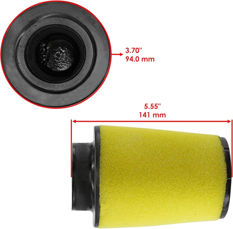 Caltric Air Filter Compatible with Can-Am Bombardier Outlander 400 / Max 400 (2003-2008) - Image 2