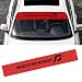 LANZMYAN Front Windshield Decal Vinyl Front Shade Sun Visor Strip Sport Racing Decoration StickerRed BackgroundNeed for Speed - Image 2