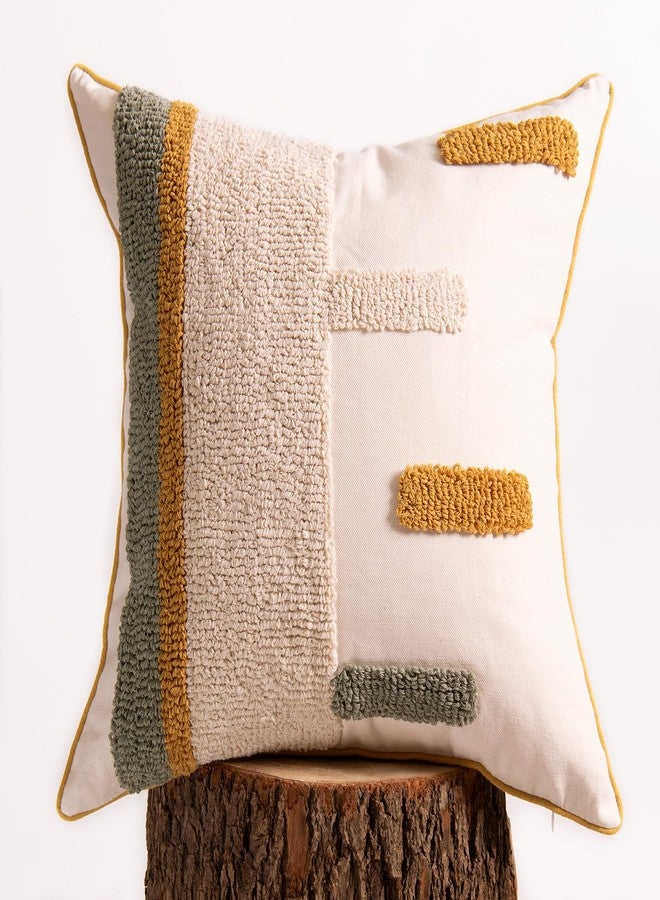 lifein 18x18 Pillow Covers-Throw Pillow Cover,Tufted Boho Jacquard Pillow Covers,Farmhouse Decorative Pillow Cover,Pillow Cases for Gift,Couch,Sofa,Bed,Chair,Living Room,Home Decor(18x18inch) - Image 1