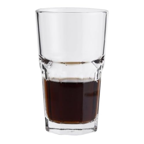 SkyKey Tableware Water and Juice Glass Set of 6 – 350 ml Transparent Drinking Glasses – Crystal Clear Shine – Microwave Dishwasher Safe – Ideal for Home and Party Use - Image 5