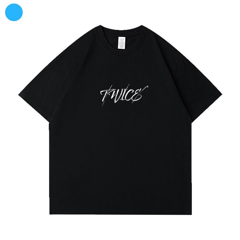 TWICE2023 Concert ReadyToBe Around the Same Style Short-sleeved T-shirt Loose Printed Summer Singing Clothes - Image 1