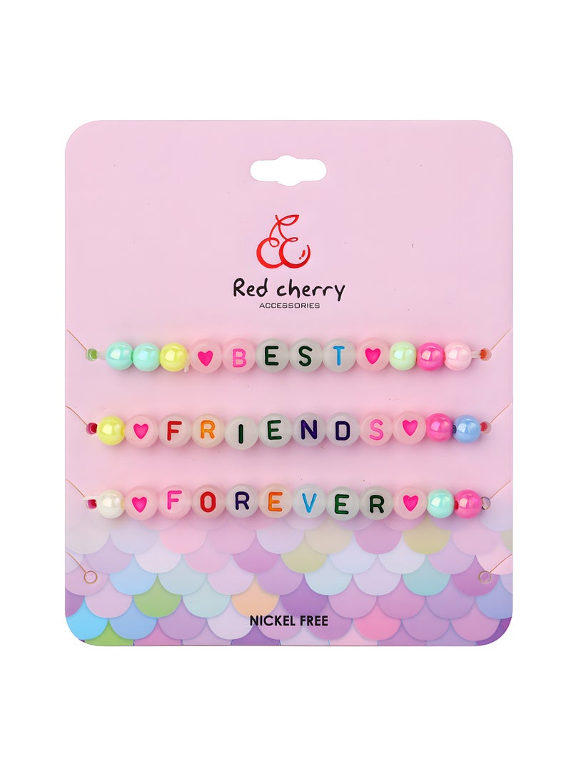 3pcs Cute And Fashion Luminous Acrylic Beads Bracelet, For Birthdays, Anniversaries, And Graduation Gifts, Gift for Kids Age 3+ (Bracelet Random Color)  - Image 5
