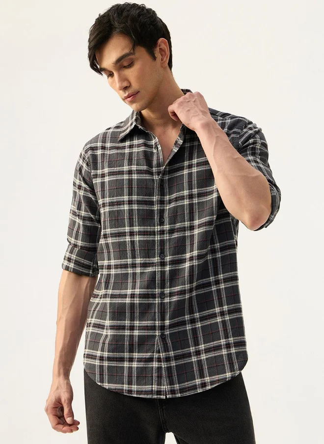 The Souled Store The Souled Store Men Slim Fit Checked Casual Shirt