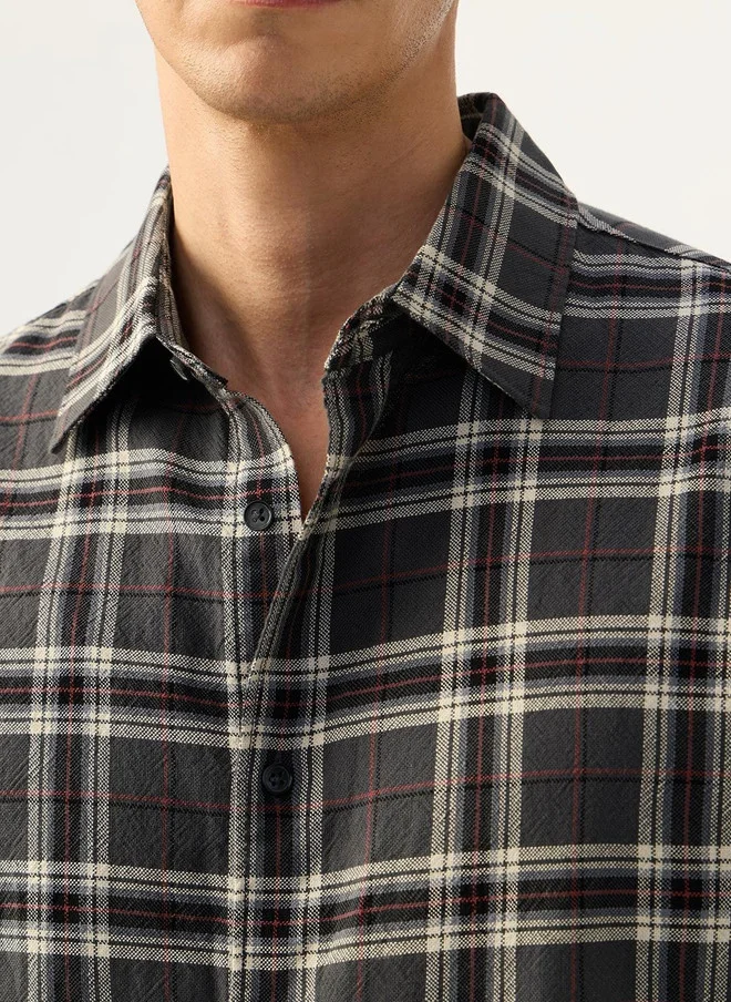 The Souled Store  The Souled Store Men Slim Fit Checked Casual Shirt  | Best Price UAE