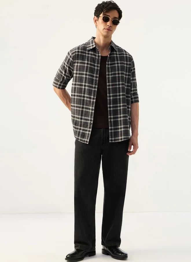 The Souled Store The Souled Store Men Slim Fit Checked Casual Shirt