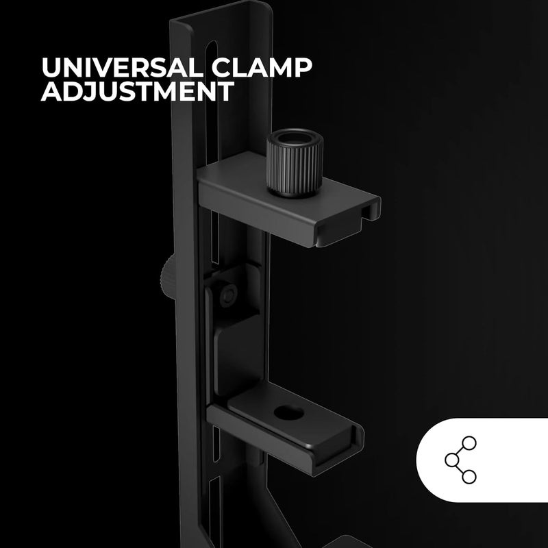 MARS GAMING MCA-GCBPRO GPU Mount, Vertical and Horizontal GPU Support, Non-Slip Magnetic Base, Robust Steel Structure, Universal Adjustable Clamp, Black - Image 5