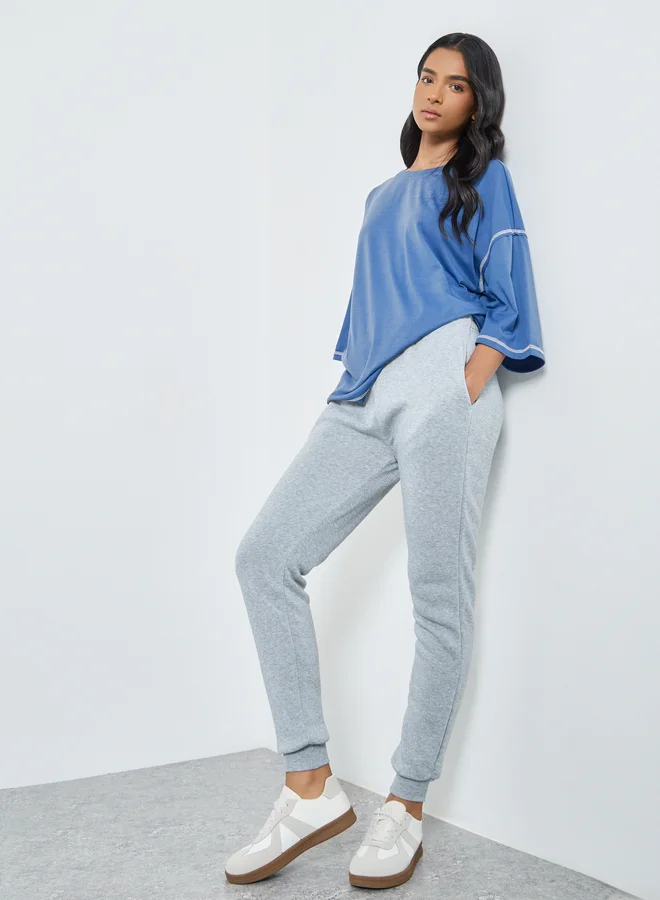 Take Two Take Two Grey Relaxed Fit Joggers