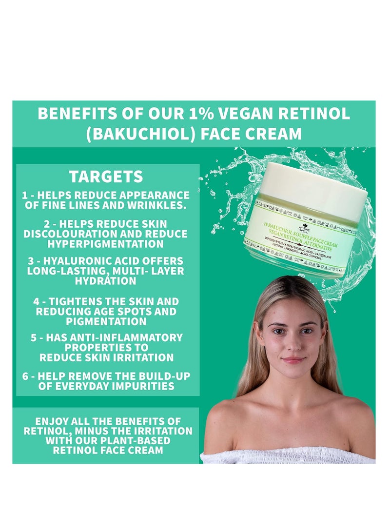 Nature Spell Retinol Alternative Face Cream 100ml – Reduces Fine Lines, Hydrates & Brightens Skin - Image 4