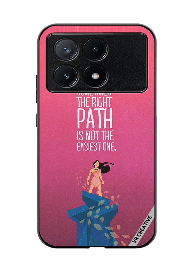 VR CREATIVE Protective Case Cover For Xiaomi Poco X6 Pro Sometimes The Right Path Design Multicolour - Image 1