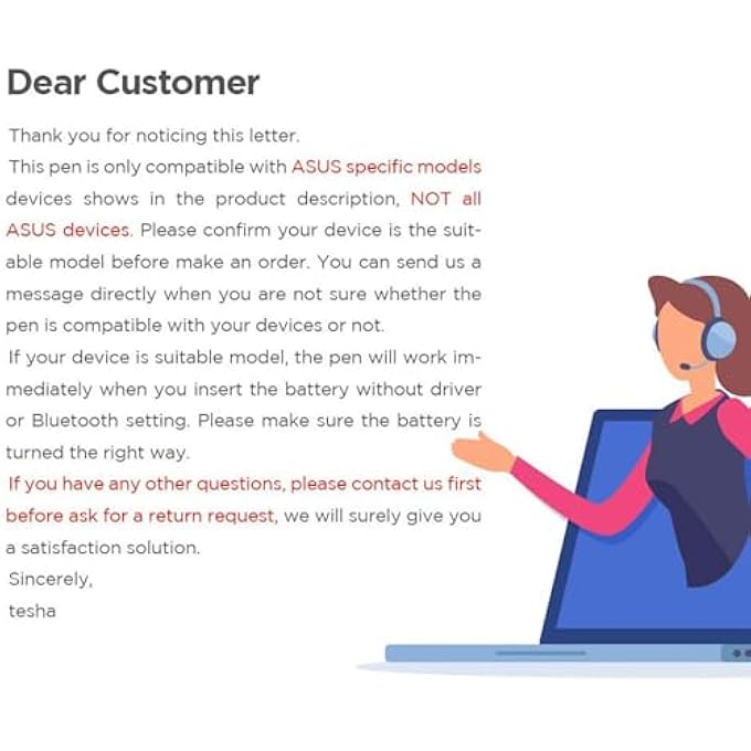 rayihni STYLUS PEN FOR ASUS TOUCHSCREEN DEVICES, ACTIVE DIGITAL PEN WITH ULTRA-FINE TIP, 1024 PRESSURE SENSITIVITY, PALM REJECTION FOR PRECISION DRAWING AND WRITING - Image 3