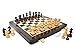 House of Chess 10 Inch Wooden Magnetic Folding Travel Chess SetBoard with 2 Extra Knights 2 Extra Pawns 2 Extra Queens and Algebraic Notation Handmade Premium Quality - Image 2