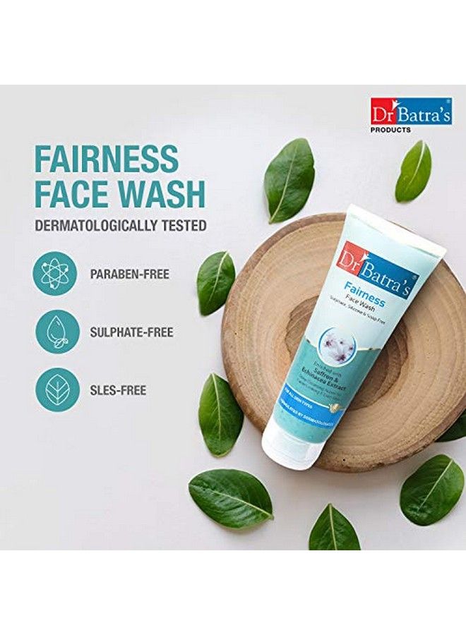 Dr Batra's Fairness Face Wash 200 Gm. And Skin Fairness Serum 50 G (Pack Of 2 Men And Women) - Image 3