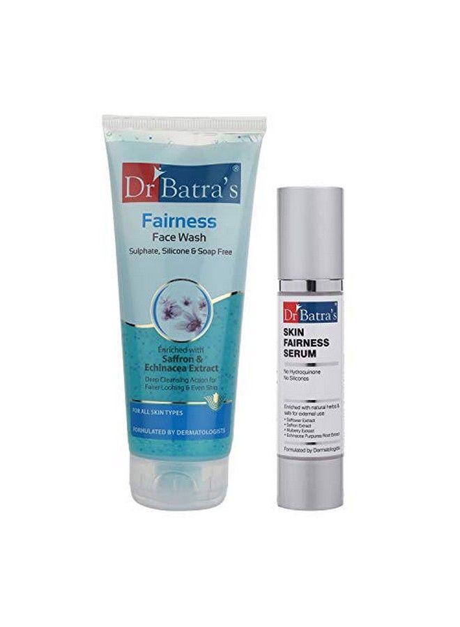 Dr Batra's Fairness Face Wash 200 Gm. And Skin Fairness Serum 50 G (Pack Of 2 Men And Women) - Image 1