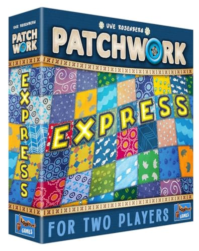 Lookout Patchwork Express Board Game - Fast-Paced Two-Player Quilting Strategy Game! Interactive Puzzle Game for Kids & Adults, Ages 6+, 2 Players, 20 Minute Playtime, Made by Lookout Games - Image 1