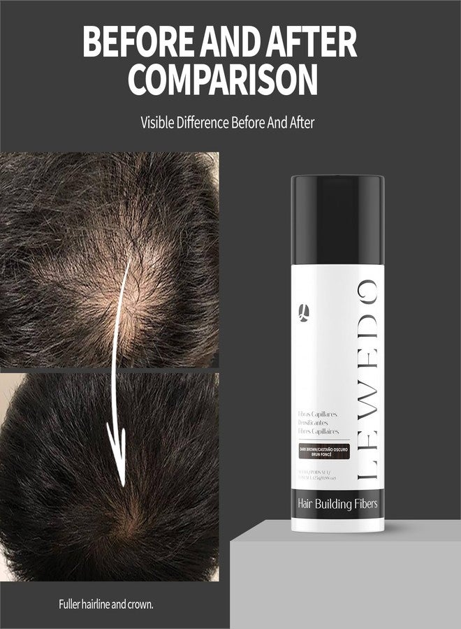LEWEDO Hair Building Fibers 25G with Precision Spray Applicator - Electrostatic Adsorption for Instant Thicker Hair, Waterproof & Natural Look, Suitable for Men & Women​ (Black) - Image 4