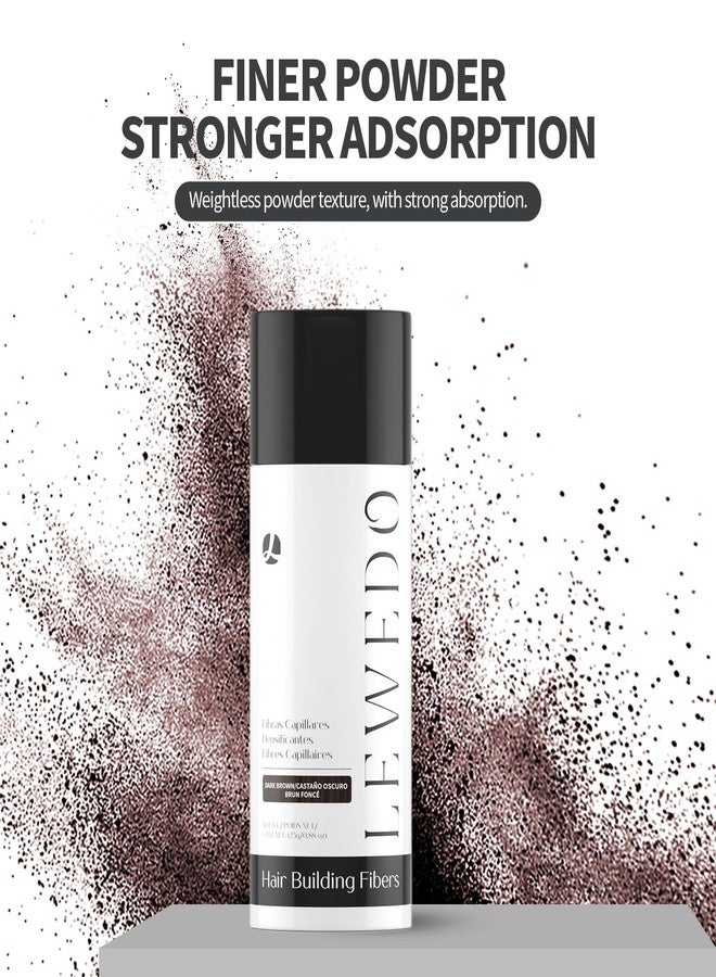 LEWEDO Hair Building Fibers 25G with Precision Spray Applicator - Electrostatic Adsorption for Instant Thicker Hair, Waterproof & Natural Look, Suitable for Men & Women​ (Black) - Image 3