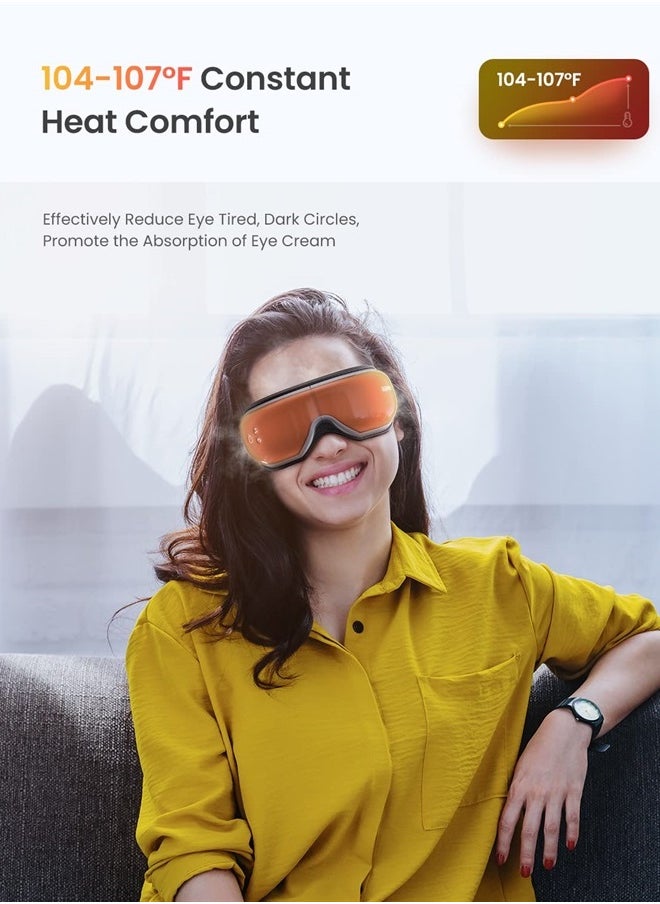 RENPHO Eyeris1 Father Day Gifts Eye Massager, Gifts for Dad/Mom, Face Massager for Migraine Relief, Eye Care Mask Massager, Relax Reduce Eye Strain Dry Eye Improve Sleep, Birthday Gifts for Women/Men  - Image 3
