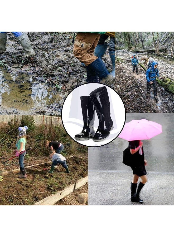 Royal Apex Safety Waterproof Gum Boots Protective Anti-Skid Wear Resistant Industrial Shoes For Construction Site, Gardening Etc (46)  - Image 5