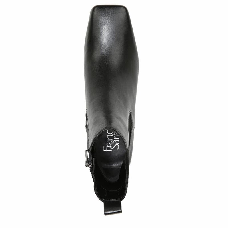 Franco Sarto Womens Waxton Square Toe Ankle Bootie Black Leather 11 M - Image 4