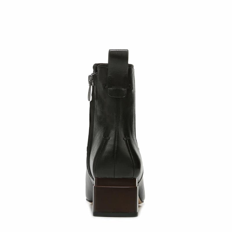 Franco Sarto Womens Waxton Square Toe Ankle Bootie Black Leather 11 M - Image 5
