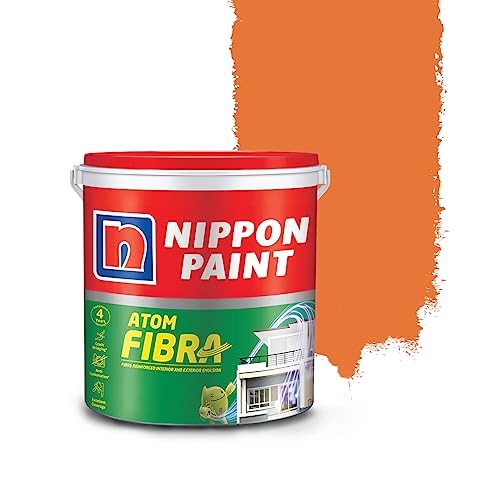 Nippon Paint Atom Fibra 2 In 1 Interior & Exterior Emulsion 1 L Oranges (Orange) - Image 1