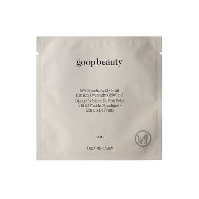 goop Beauty 15% Glycolic Acid Exfoliating Pads | Inspired by a Professional Chemical Peel | Refines & Retexturizes for Glowing Skin | Paraben and Silicone Free | 4 pack - Image 1