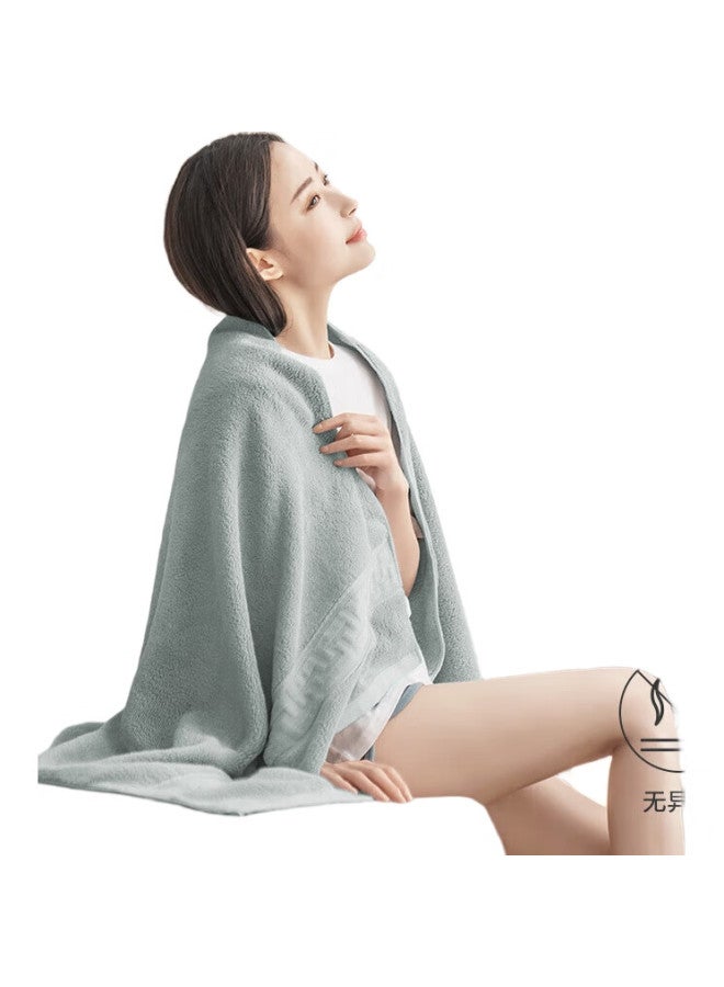 JD.com Jd Jingzao 480G Thick Xinjiang Avati Long-Staple Cotton, Class A Pure Cotton, Extra Large Soft Bath Towel For Students And Adults, Blue - Image 2