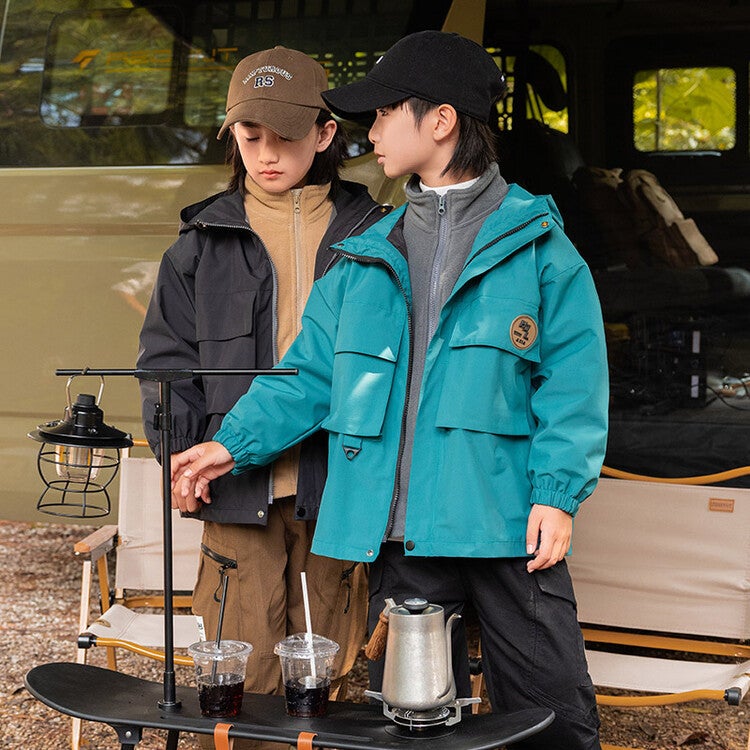 Boys' Spring Three-In-One Charge Clothes Hooded Coat Clothes Fried Street 2025 Children'S Clothes Children'S Boys' Coat Tide - Image 5